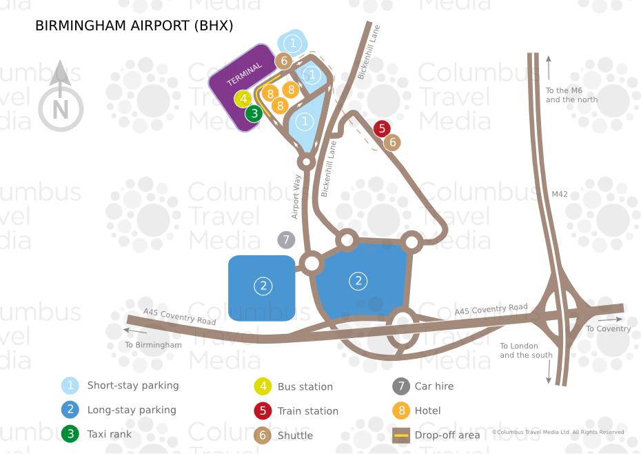 สนามบินเบอร์มิงแฮม (BHX) (อังกฤษ / สหราชอาณาจักร)